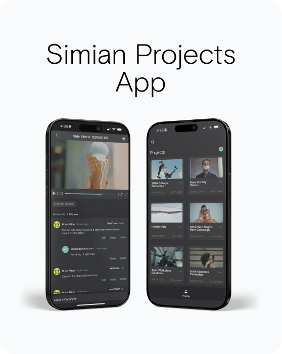 Simian Projects App